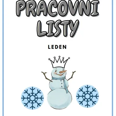  PRACOVNÍ LISTY na LEDEN (zdarma)