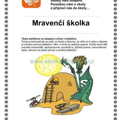 Se zvířátky projdem vrátky... MRAVENČÍ ŠKOLKA