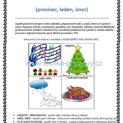 Aktivity s písničkou 2. (Zima)