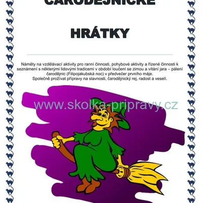 Tématický blok - ČARODĚJNICKÉ HRÁTKY...