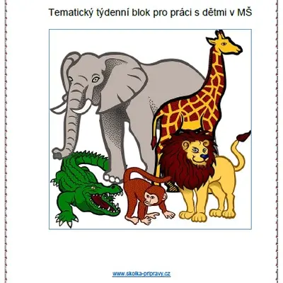 Tématický blok - KDO ŽIJE V DŽUNGLI