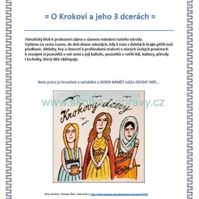 ČESKÉ POVĚSTI - O Krokovi a jeho 3 dcerách