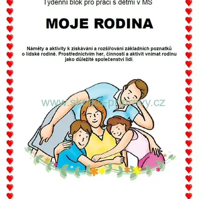 Tématický blok - MOJE RODINA