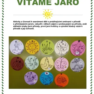 Tématický blok - VÍTÁME JARO...