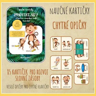 CHYTRÉ OPIČKY - PROTIKLADY