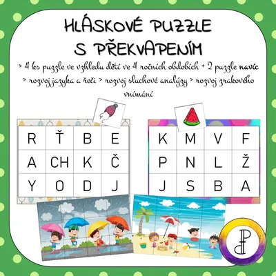 Hláskové puzzle s překvapením