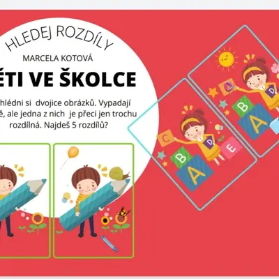 HLEDEJ ROZDÍLY- DĚTI VE ŠKOLCE