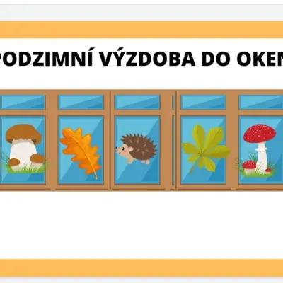 PODZIMNÍ VÝZDOBA DO OKEN