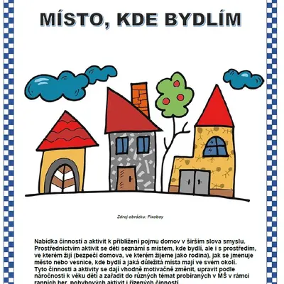 Tematický blok -  MÍSTO, KDE BYDLÍM