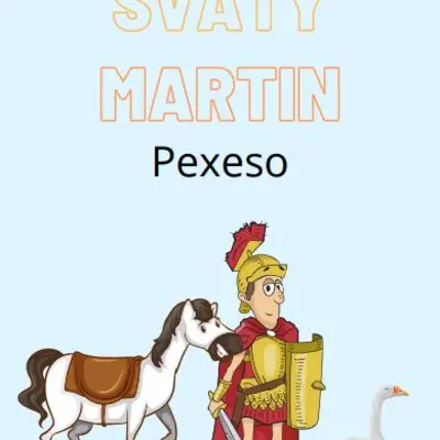 Svatý Martin - Pexeso a stínové pexeso