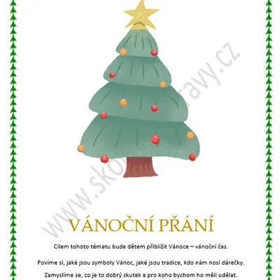 VÁNOČNÍ PŘÁNÍ