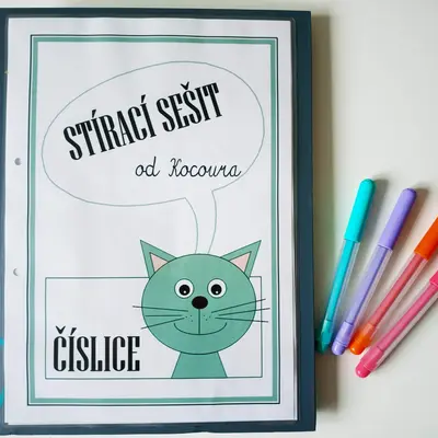 STÍRACÍ SEŠIT od Kocoura - ČÍSLICE