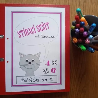 STÍRACÍ SEŠIT od Kocoura - POČÍTÁNÍ DO 10