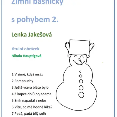 Výukový materiál Zimní básničky s pohybem 2