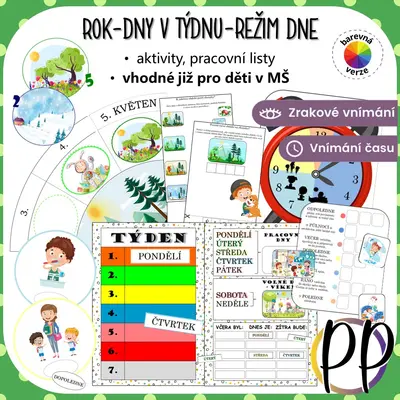 Rok-dny v týdnu-režim dne (kalendář pro MŠ)