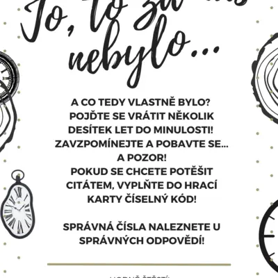 Zpátky do minulosti - hra - bojovka - plotovka - s tajenkou