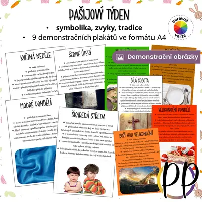 Pašijový týden - demonstrační plakáty