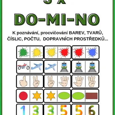 Didaktická hra 5 x DOMINO (1)