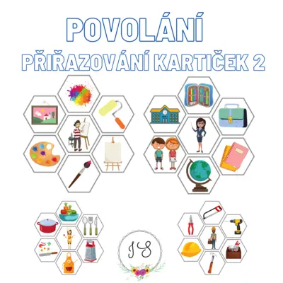 Povolání - 2. přiřazování kartiček