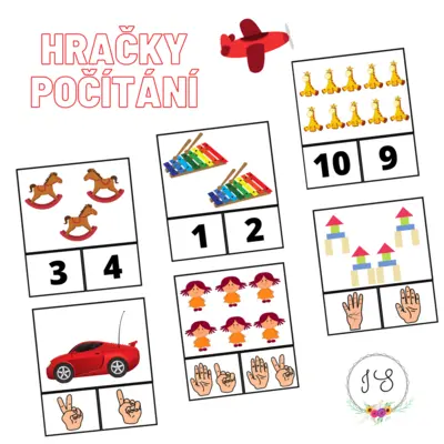 Hračky - počítání, kolíčkování