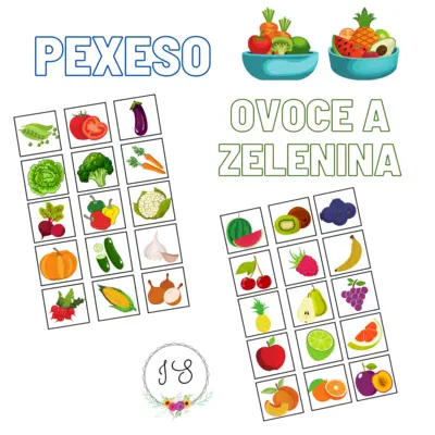 Ovoce a zelenina - pexeso