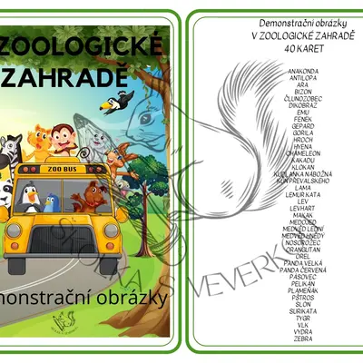V ZOOLOGICKÉ ZAHRADĚ - demonstrační obrázky