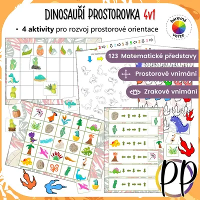 Dinosauří prostorovka 4v1