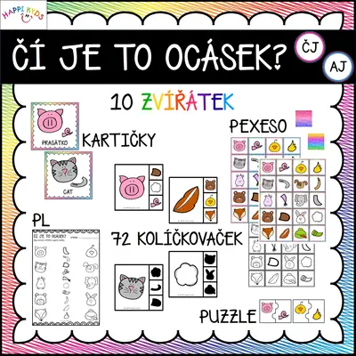 Čí je to ocásek - sada do školky