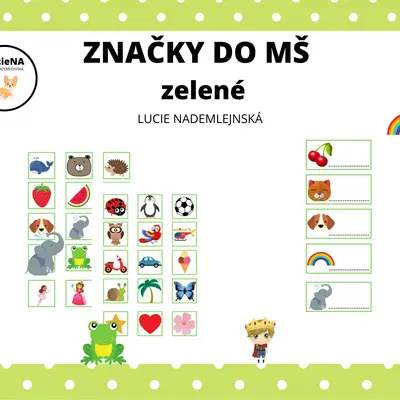 Značky do MŠ - zelené