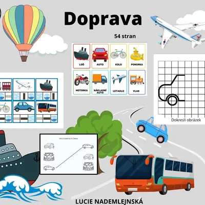Doprava - pracovní listy