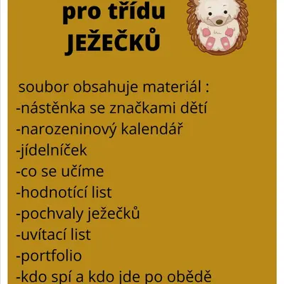 Třída ježečků