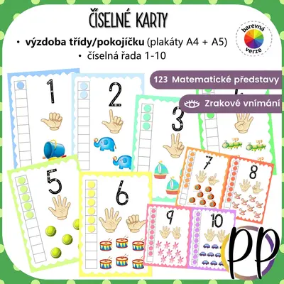 Číselné karty (výzdoba)