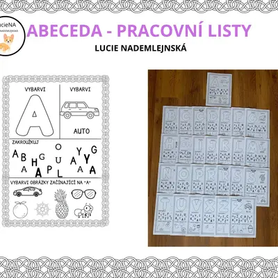 Abeceda - pracovní listy