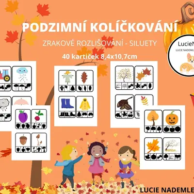 Podzimní kolíčkování - siluety