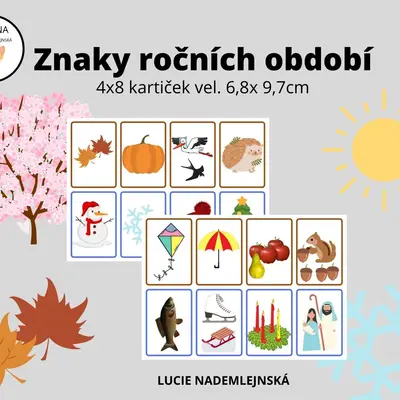 Znaky ročních období (kartičky)