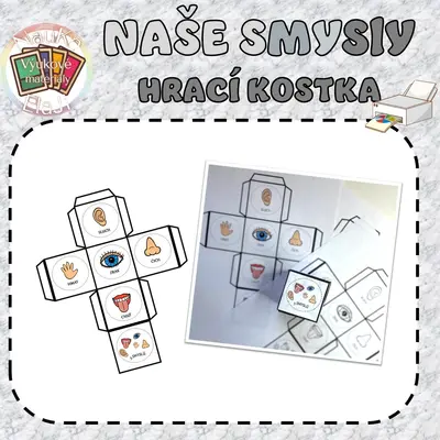 HRACÍ KOSTKA -NAŠE SMYSLY 