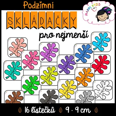 PODZIMNÍ SKLÁDAČKY pro nejmenší (BARVY)
