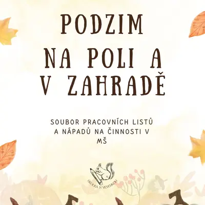PODZIM Na poli a v zahradě - pracovní listy