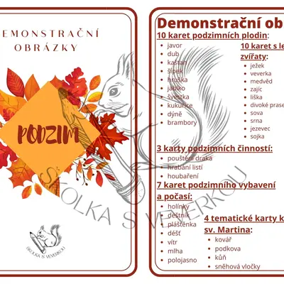PODZIM demonstrační obrázky