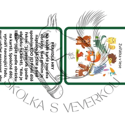 ZVÍŘÁTKA V LESE - Já jsem, kdo je