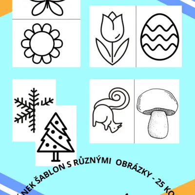 Plastelína - šablony na tvoření z plastelíny