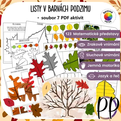 Listy v barvách podzimu (soubor aktivit)