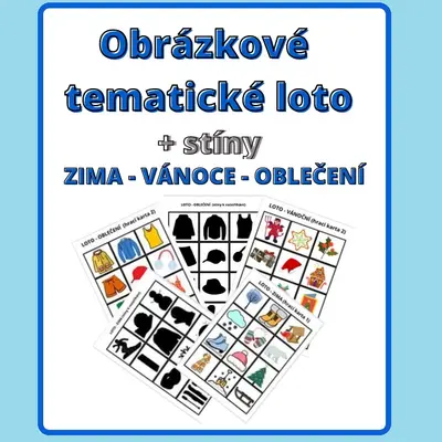 Obrázkové tematické LOTO - ZIMA