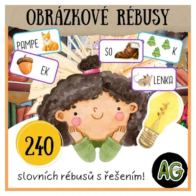 240 MALOVANÝCH RÉBUSŮ PRO ŠIKOVNÉ DĚTI