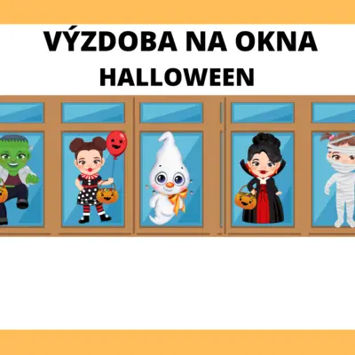 VÝZDOBA DO OKEN-HALLOWEEN