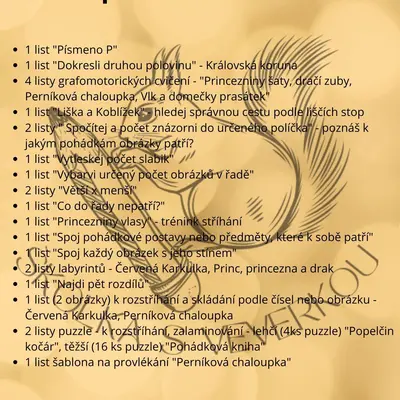 POHÁDKY - pracovní listy a činnosti