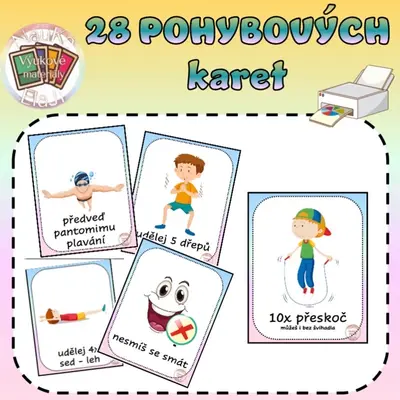 28 POHYBOVÝCH KARET