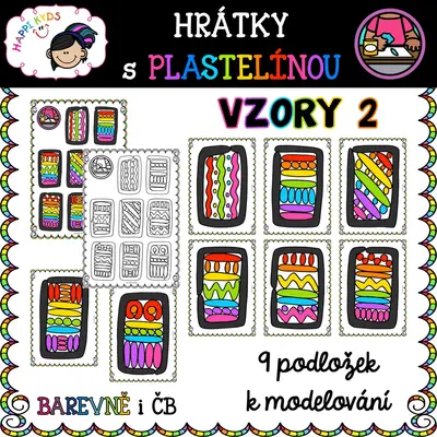 Hrátky s plastelínou - VZORY 2