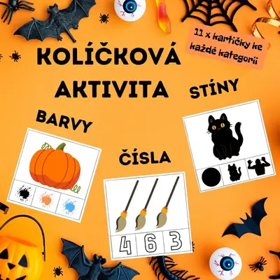 Halloween - kolíčková aktivita