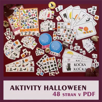 HALLOWEEN - aktivity a demonstrační obrázky